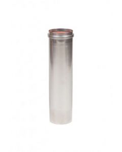 Kachelpijp Enkelwandig 250mm ZWART (80mm)