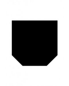Stalen vloerplaat zwart zeskant