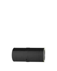 Paspijp Dubbelwandig 320-480 mm (150/200 mm) zwart