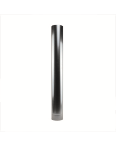 Kachelpijp 1000mm gegalvaniseerd enkelwandig staal (98mm)