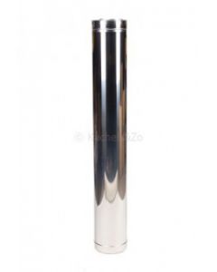 Concentrisch RVS 100 cm pijp Ø100-150mm (ZWART)