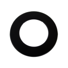 Rozet staal (135mm) Zwart 50 mm
