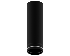 Dikwandig staal kachelpijp - Ø125mm x 500mm zwart Dikwandig staal kachelpijp - Ø125mm x 500mm zwart