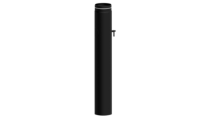 Dikwandig staal kachelpijp – Ø125mm x 1000mm met smoorklep Dikwandig staal kachelpijp – Ø125mm x 1000mm met smoorklep
