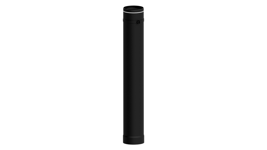Dikwandig staal paspijp – Ø125mm x 1000mm met stelring Dikwandig staal paspijp – Ø125mm x 1000mm met stelring