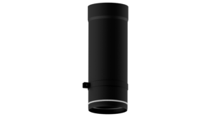 Dikwandig staal paspijp – Ø125mm x 400mm met stelring