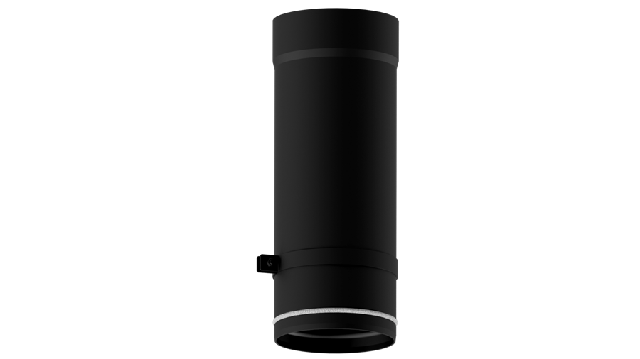 Dikwandig staal paspijp – Ø125mm x 400mm met stelring Dikwandig staal paspijp – Ø125mm x 400mm met stelring