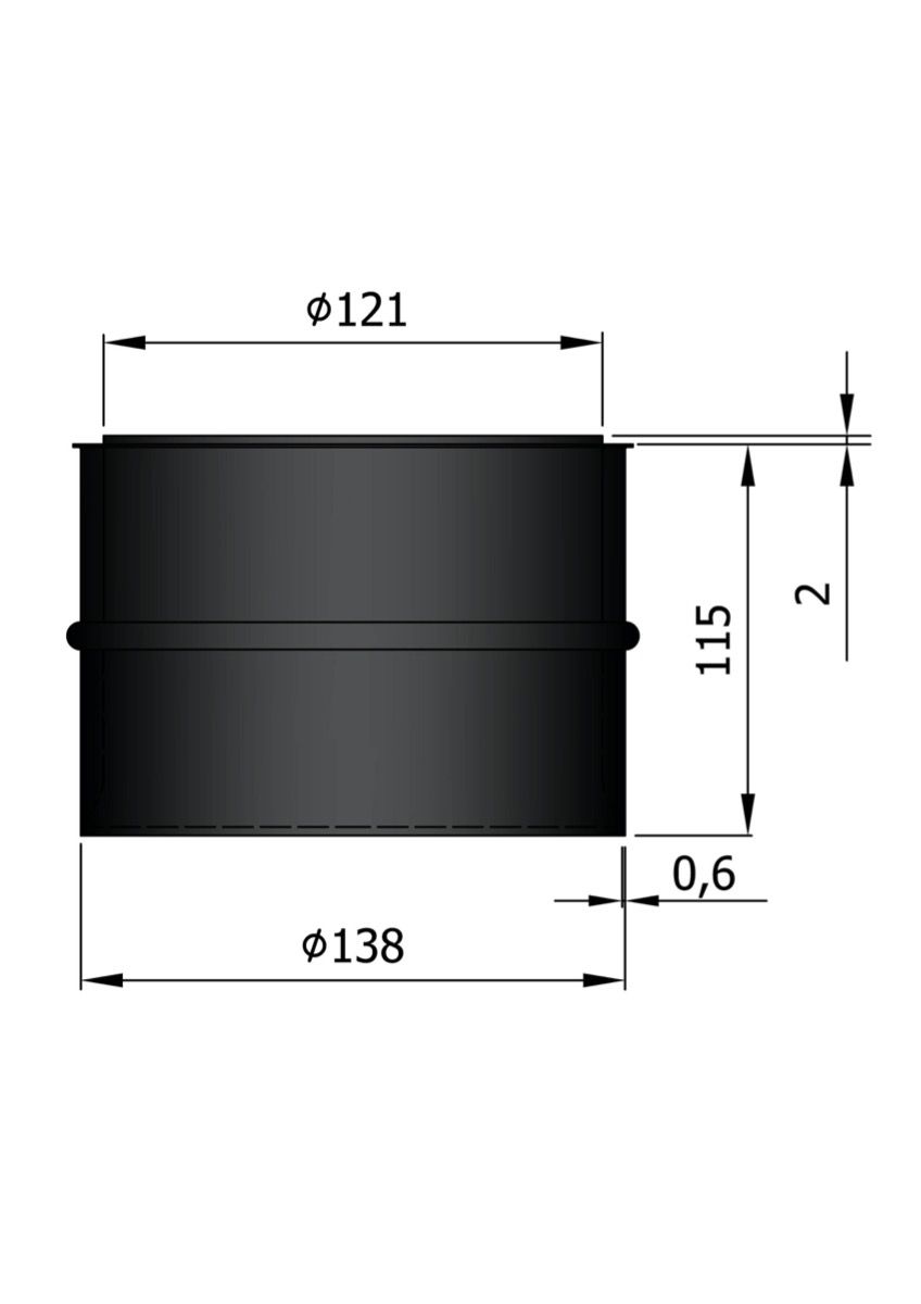 Dikwandig staal Nisbus - Ø130mm Dikwandig staal Nisbus - Ø130mm