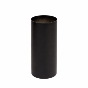 Dikwandig staal aansluitstuk met condensring - Ø150mm x 250mm zwart