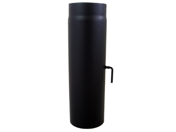 Dikwandig staal kachelpijp – Ø150mm x 1000mm met smoorklep Dikwandig staal kachelpijp – Ø150mm x 1000mm met smoorklep