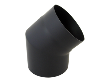 Dikwandig staal bocht 45° - Ø250mm zwart Dikwandig staal bocht 45° - Ø250mm zwart