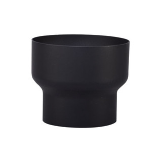 Dikwandig staal verloop Ø123mm Spie - Ø150mm Mof Zwart Dikwandig staal verloop Ø123mm Spie - Ø150mm Mof Zwart