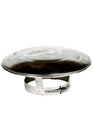 Enkelwandig regenkap RVS – Ø130mm Enkelwandig regenkap RVS – Ø130mm
