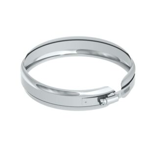 Enkelwandig klemband RVS – Ø100mm