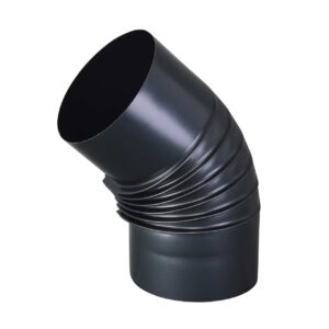 Bocht 45° Ø 200 mm geblauwd staal Bocht 45° Ø 200 mm geblauwd staal
