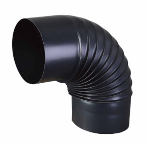 Bocht 90° Ø 125 mm geblauwd staal Bocht 90° Ø 125 mm geblauwd staal