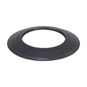 Rozet Ø 130 mm geblauwd staal