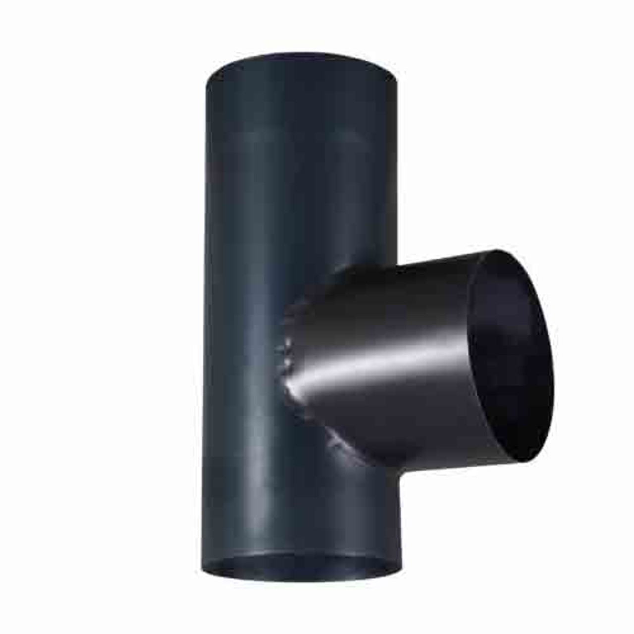 T-stuk 90° Ø 100 mm geblauwd staal