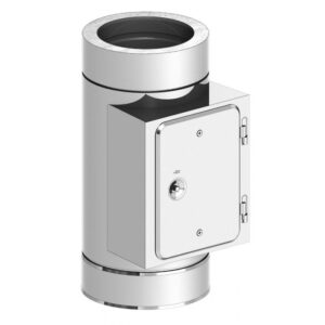 Dubbelwandig pijp met inspectieluik RVS – Ø100/150mm