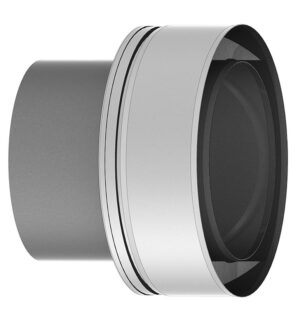 Dubbelwandig conische top RVS – Ø150/200mm