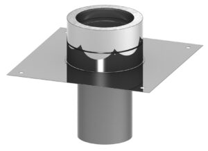 Dubbelwandig verdiepingsplaat RVS – Ø150/200mm
