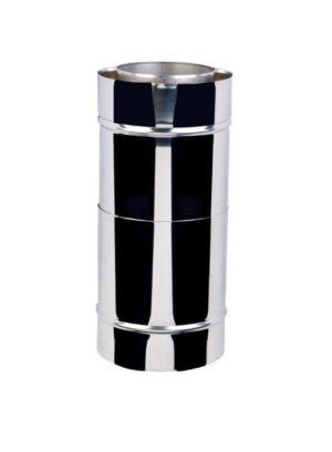 Dubbelwandig paspijp 320-480mm RVS – Ø100/150mm