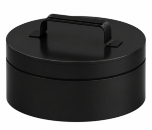 Dubbelwandig deksel T-stuk RVS – Ø100/150mm zwart