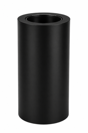 Dubbelwandig Nisbus – Ø100/150mm x 500mm inkortbaar zwart