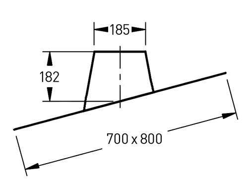 Dakdoorvoer 5°-25°– Ø130/180mm loodslab zwart - Afbeelding 2 Dakdoorvoer 5°-25°– Ø130/180mm loodslab zwart - Afbeelding 2