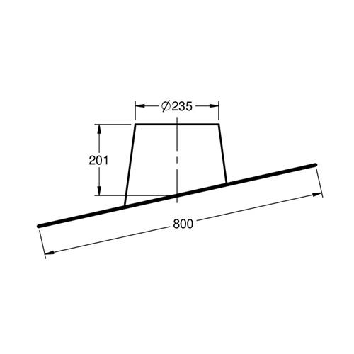 Dakdoorvoer 5°-20° loodvrij – Ø180/230mm - Afbeelding 2 Dakdoorvoer 5°-20° loodvrij – Ø180/230mm - Afbeelding 2