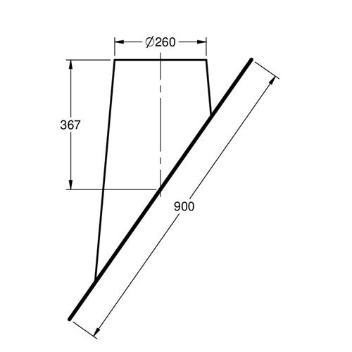 Dakdoorvoer 50°-60° loodvrij – Ø200/250mm - Afbeelding 2 Dakdoorvoer 50°-60° loodvrij – Ø200/250mm - Afbeelding 2