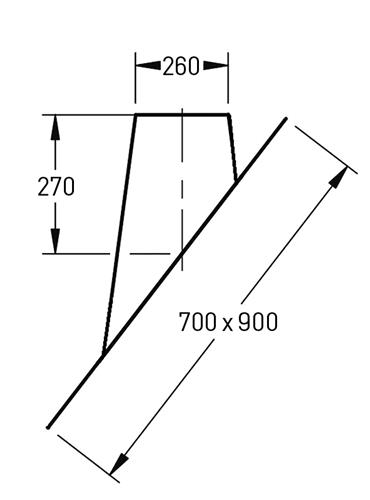 Dakdoorvoer 45°-60°– Ø180/230mm loodslab - Afbeelding 2 Dakdoorvoer 45°-60°– Ø180/230mm loodslab - Afbeelding 2
