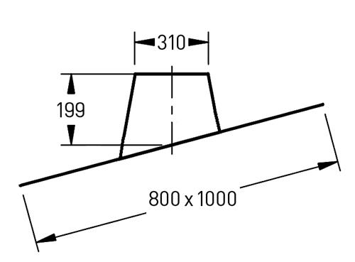 Dakdoorvoer 5°-25°– Ø250/300mm loodslab zwart - Afbeelding 2 Dakdoorvoer 5°-25°– Ø250/300mm loodslab zwart - Afbeelding 2