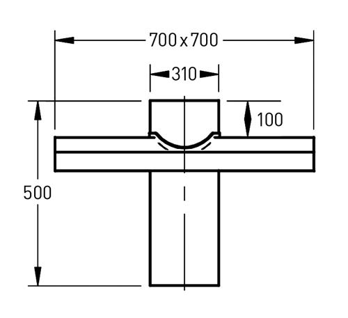 Nokdoorvoer – Ø250/300mm loodslab zwart - Afbeelding 2 Nokdoorvoer – Ø250/300mm loodslab zwart - Afbeelding 2