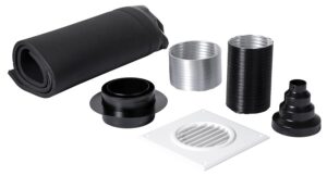 Luchttoevoerset 40-100mm incl. gevelset Luchttoevoerset 40-100mm incl. gevelset