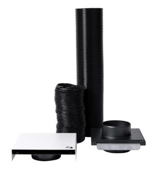 Luchttoevoerset 80mm incl. gevelset