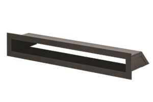 Zwart Uitlaatrooster Line 300x50mm
