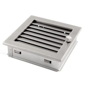 RVS Luchtrooster 200x200mm lamellen