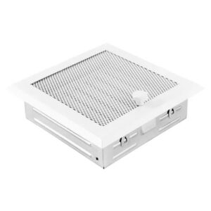 Wit Ventilatierooster 16x16cm lamellen