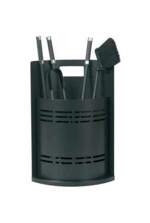Haardstel set 3 Stuks zwart/chroom