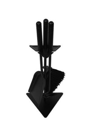Haardstel set 3 Stuks zwart Haardstel set 3 Stuks zwart