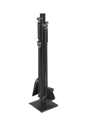 Haardstel set 4 Stuks ant/chroom