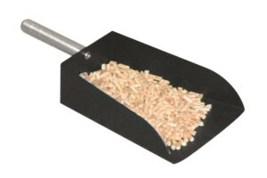 Pelletschep zwart/aluminium