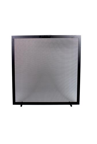 Vonkenscherm front zwart Vonkenscherm front zwart