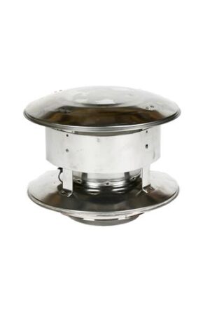 Dubbelwandig Trekkap RVS – Ø80/130mm