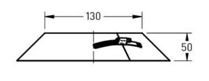 Dubbelwandig rozet RVS – Ø80/130mm
