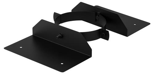 Dubbelwandig dakbevestigingsbeugel RVS – Ø80/130mm zwart Dubbelwandig dakbevestigingsbeugel RVS – Ø80/130mm zwart