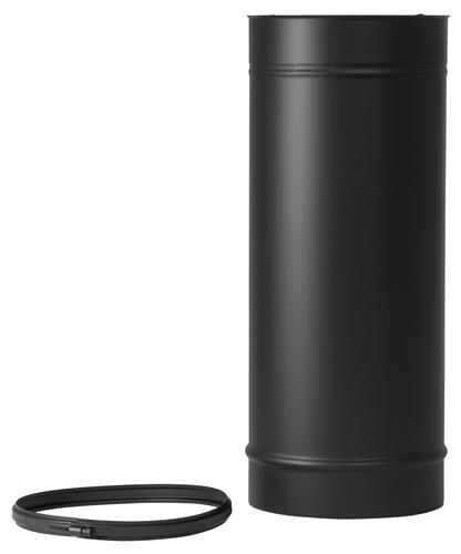 Dubbelwandig kachelpijp RVS – Ø80/130mm x 500mm zwart Dubbelwandig kachelpijp RVS – Ø80/130mm x 500mm zwart