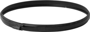 Dubbelwandig klemband RVS – Ø80/130mm zwart