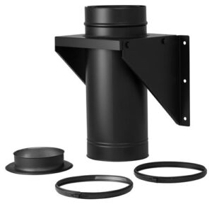 Dubbelwandig stoelconstructie RVS – Ø80/130mm zwart Dubbelwandig stoelconstructie RVS – Ø80/130mm zwart